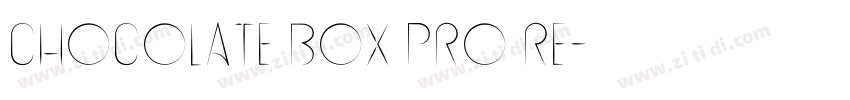 Chocolate Box Pro Re字体转换